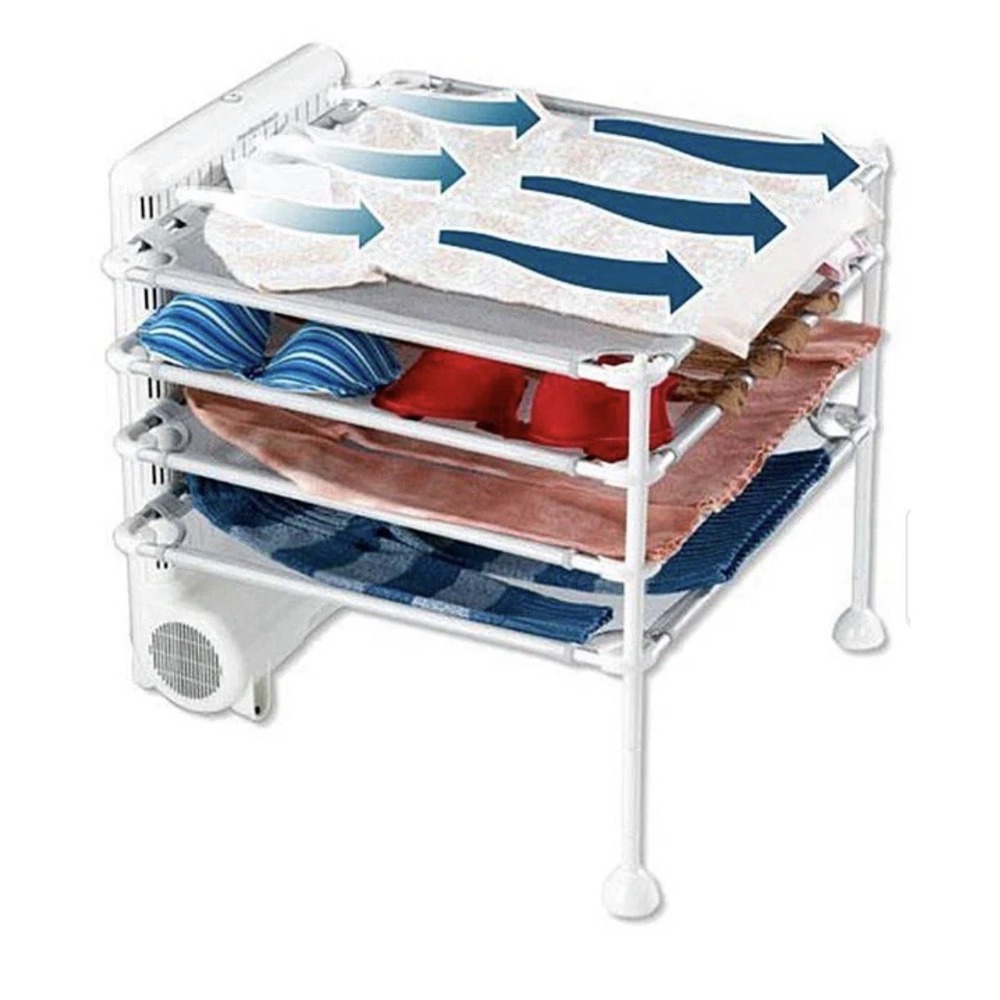 Hamilton Beach Quick Dry 4-Shelf Garment Dryer Clothes Clothing Drying Station
